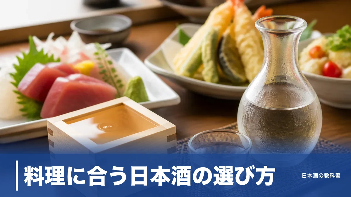 料理に合う日本酒の選び方｜味の4タイプ×献立で迷わない黄金ルールと定番5銘柄のアイキャッチ画像