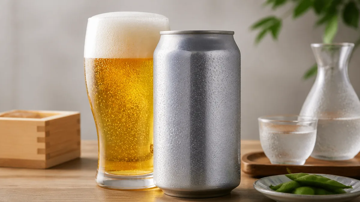 アルコール分5%・350ml・原材料3つ。スペックを数字で読むの解説画像